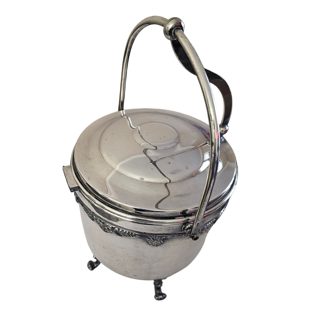 Vintage Sheridan EPS‎ Silver Plated Ice Bucket - Victorian Claw Feet Style - Picture 14 of 14